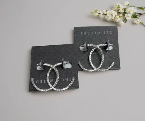 گوشواره استیل نگین دار کد A1051