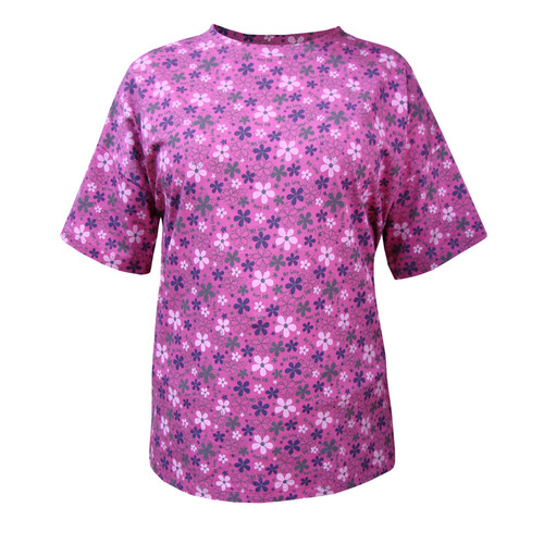 تی شرت زنانه نخ پنبه طرح گل کد A1027