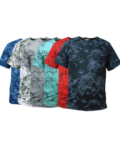 تیشرت طرح دود و آدیداس کد A1058 عمده (حداقل سفارش 6 عدد)