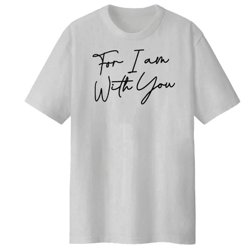 تیشرت لانگ نخ پنبه طرح For i am کد A1084