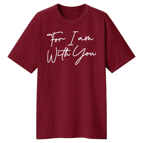 تیشرت لانگ نخ پنبه طرح For i am کد 1-A1084