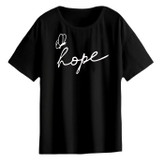 تیشرت باکسی نخ پنبه طرح Hope کد A1083 عمده (حداقل سفارش 6 عدد)