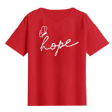 تیشرت باکسی نخ پنبه طرح Hope کد A1083 عمده (حداقل سفارش 6 عدد)