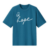تیشرت باکسی نخ پنبه طرح Hope کد A1083 عمده (حداقل سفارش 6 عدد)