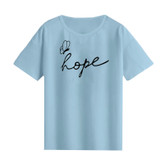 تیشرت باکسی نخ پنبه طرح Hope کد 2-A1083 عمده (حداقل سفارش 6 عدد)