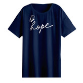 تیشرت باکسی نخ پنبه طرح Hope کد 2-A1083 عمده (حداقل سفارش 6 عدد)