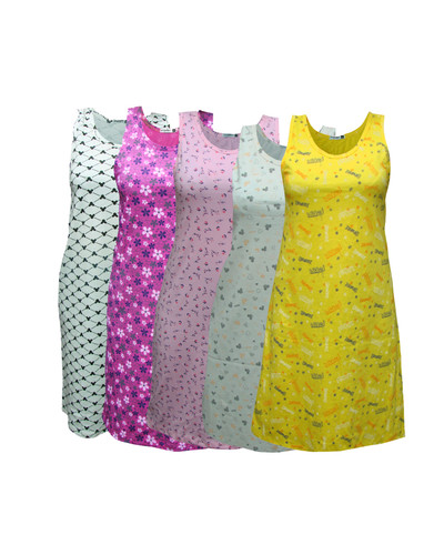 پیراهن راحتی زنانه نخ پنبه چهار طرح عمده کد A1063