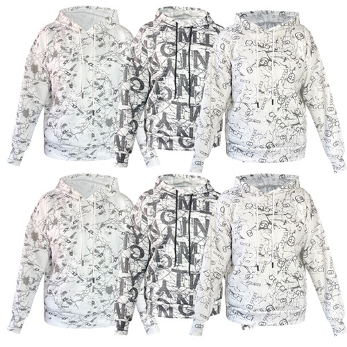 هودی اسپرت چاپی طرح دار کد A1106 عمده (حداقل سفارش 6 عدد)